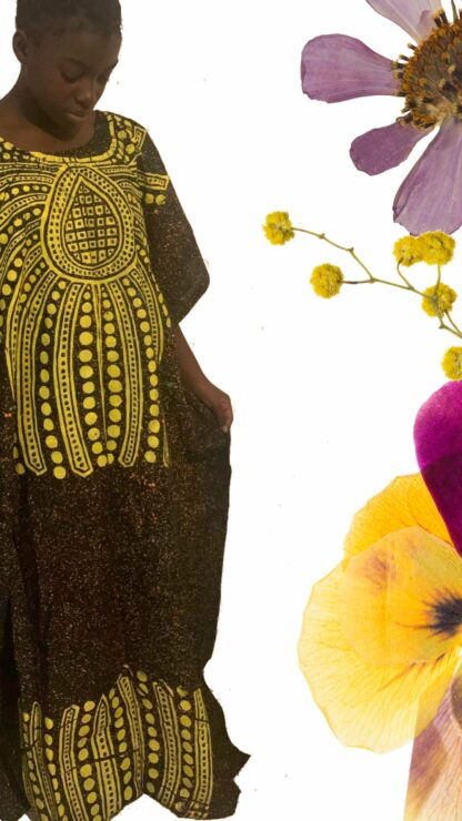 Robe longue imprimée africaine